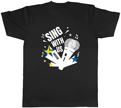 Buy Sweden Music Mens T-Shirt Sing With Us Unisex Tee Gift • 8.99£