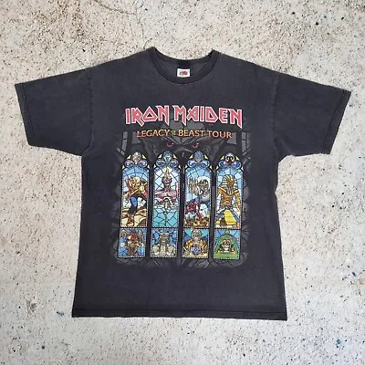 Buy Iron Maiden Legacy Of The Beast 2018 European Tour T Shirt Men Sz M Double Side • 29.99£