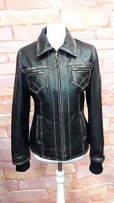 Buy Gypsy Leather Jacket. Brown Distressed. Medium. Ladies. • 69.99£