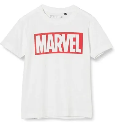 Buy Marvel Comics T Shirt Classic Logo New Official Mens Womens Kids White XS BNWT • 0.99£