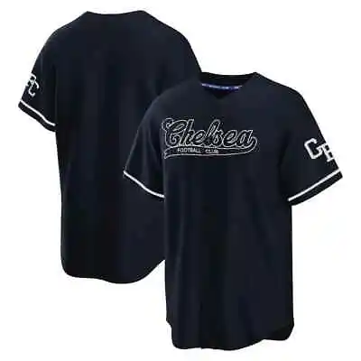 Buy Official Chelsea FC Retro T  Shirt Mens Medium Baseball Jersey CHT44 • 19.95£