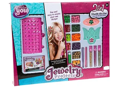 Buy GIRLS JEWELLERY PROJECT SET Design Your Own Bracelet Crafts Kids Birthday Gift • 11.07£