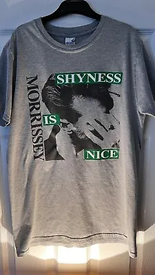 Buy Vintage Morrissey T Shirt ‘ Shyness Is Nice ‘ Size M, Grey, The Smiths, Moz • 21£