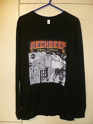 Buy Neck Deep - Original  The Peace And The Panic  Black Long Sleeve T-shirt (m) • 9.99£