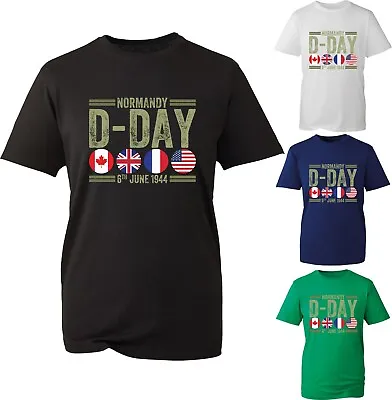 Buy Normady D-Day T-Shirt  World War II British Canadian Military UK Army Unisex Tee • 9.99£