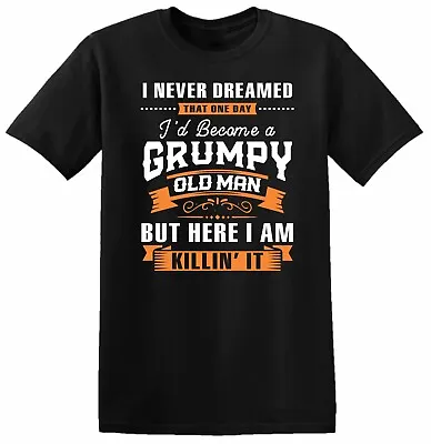 Buy Old Grumpy Man Killing It T Shirt Retirement Retired Grandad Birthday Top Tee • 6.99£