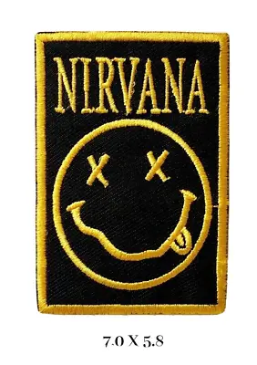 Buy For NIRVANA FACE Music Rock Band - Embroidered Iron On Sew On Patch Badge • 2.49£