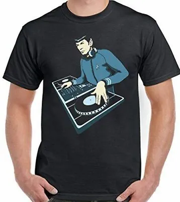 Buy DJ Spock T-Shirt Mens Funny  Deejay Decks Vinyl Dance Music House • 12.94£