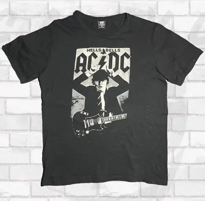 Buy AC/DC Band Merch Rock Heavy Metal Men’s T-Shirt Medium Vintage Graphic Print Tee • 18.73£