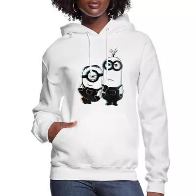 Buy Minions Merch Stuart Kevin Glitch Officially Licensed Women's Hoodie • 45.73£