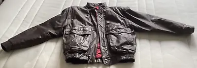 Buy St Michael Dark Brown Men's Leather Jacket - Size 37  Chest • 29.99£