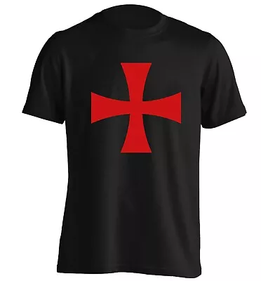 Buy Knights Templar, T-shirt Armour Flag Costume Cross Bible Medieval Crusades 3594 • 13.95£