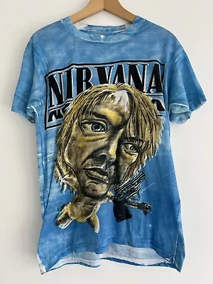 Buy Very Rare Vintage Nirvana Nevermind T-shirt Kurt Kobain Single Stitch Painted • 600£
