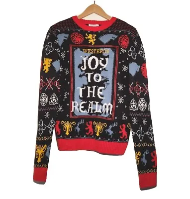 Buy HBO Game Of Thrones Joy To The Realm Ugly Christmas Sweater Women MEDIUM  • 18.89£