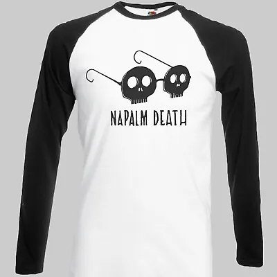 Buy Napalm Death Hardcore Punk Rock Metal Long Sleeve Baseball T-shirt Unisex S-3XL • 18.99£
