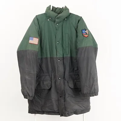 Buy Vintage 1992 Polo Ralph Lauren Suicide Ski Goose Down Puffer Jacket Large Green • 110£