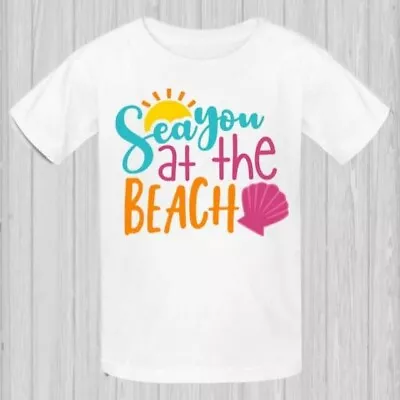 Buy Beach Shirt Sea You At The Beach Vacation T-shirt Seashell Mermaid Nautical • 12.32£