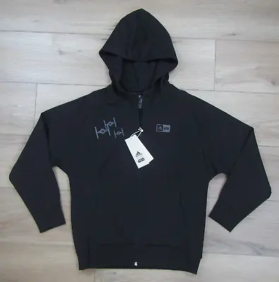 Buy Adidas Kids Star Wars Zne Full Zip Hoodie Black Medium Track Top Jacket Vader M • 31.95£