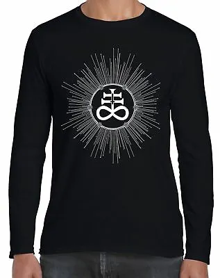 Buy Satanic Cross Inverted Leviathan Long Sleeve T-Shirt - Satanism Satan • 15.95£