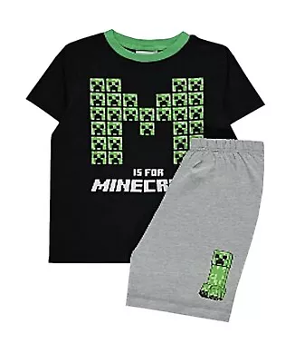 Buy Kids Minecraft Short Pyjamas Age 7-8 New With Tags Official Merchandise • 5.99£