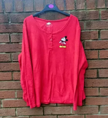Buy Disney Mickey Mouse Pajama Top Vintage 90s Sleepwear Fleece Size Large  • 1.99£