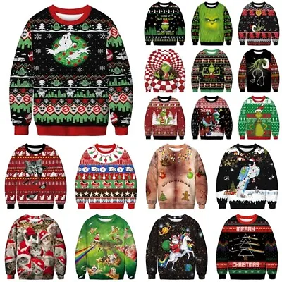 Buy Unisex Adult Christmas Costume Sweater Ugly Pullover Top Jumper Party Xmas Gifts • 11.39£