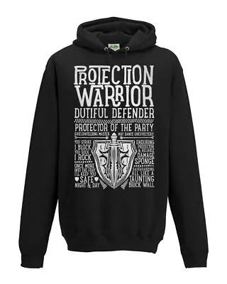 Buy World Of Warcraft / RPG Inspired PROTECTION WARRIOR Hoodie - Unisex / Mens • 39.99£