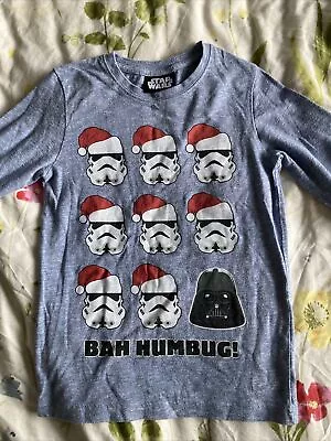 Buy Boys Star Wars Christmas T-shirt 5-6 Years Next  • 4£