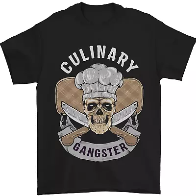 Buy Culinary Gangster Chef Cooking Skull BBQ Mens T-Shirt 100% Cotton • 8.49£