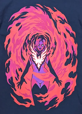 Buy Navy Blue Marvel X-Men Dark Phoenix Loot Crate Long-sleeved T-shirt Size M • 12.99£