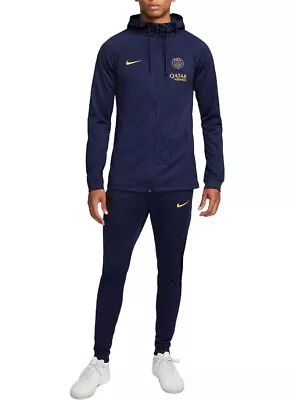 Buy  PSG Nike Workout Suit Tracksuit Blue 2023 24 Dry Strike Hoodie  • 68.95£