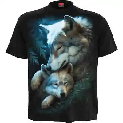 Buy Spiral Direct MOTHERS LOVE FRONT PRINT T-SHIRT Wolves Tribal Native UnisexTopTee • 14.98£