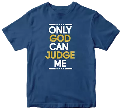 Buy ONLY GOD CAN JUDGE ME T-shirt Christian Religious Faith Believe Script Inspired • 8.99£