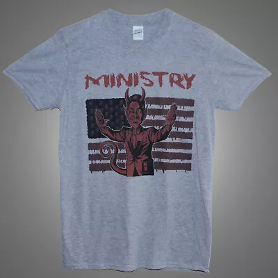 Buy Ministry Industrial Metal Rock T-shirt Devil Poster Unisex Short Sleeve • 16.05£