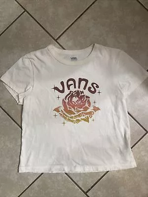 Buy Vans Skull Crop Top Shirt • 14.17£