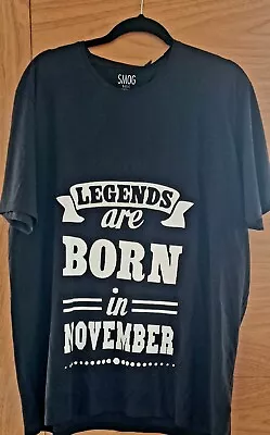 Buy T Shirts Legends Are Born In November  XXL • 10£