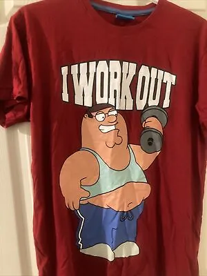 Buy Family Guy Peter Griffin T-shirt Size Large Parody Fitness • 9.99£