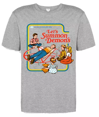 Buy Lets Summon Demons Cartoon 90s Sci Fi Horror Halloween Film Movie T Shirt • 6.49£