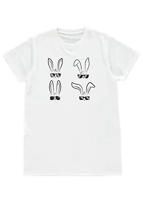 Buy T Shirt Mens Funny Graphic EASTER BUNNY COOL Polyester Fabric S M L XL XXL • 11.99£