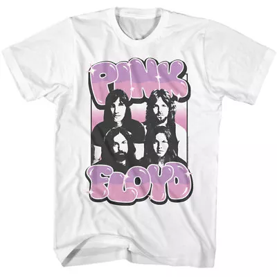 Buy Pink Floyd Puff Bubble Text Photo Men's T Shirt Psychedelic Band Merch • 40.39£