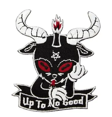 Buy Killstar Up To No Good Baphomet Goat Gothic Punk Embroidered Patch KSRA003765 • 9.08£
