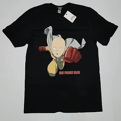 Buy One Punch Man - Flying - Black T-shirt - 100% Official Merchandise • 17.99£