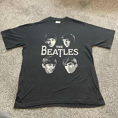 Buy Vintage The Beatles Men’s T-Shirt Tee U.K. Size Large Rock N Roll John Lennon • 12.99£
