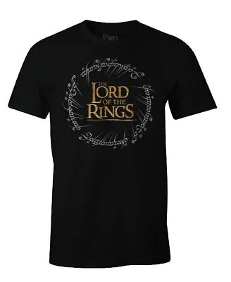 Buy The Lord Of The Rings - Black Men's T-shirt Ring Logo - S • 20.39£