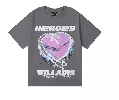 Buy Men Women Heroes Villains Short Sleeve Printed T-Shirts Tops Tee Gifts Clothing • 6£