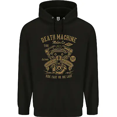 Buy Death Machine Motorcycle Motorbike Biker Mens 80% Cotton Hoodie • 24.99£