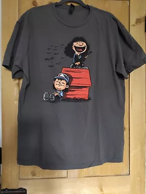 Buy Gildan Softstyle Mens T-shirt Peanuts Style Stranger Things 3 Cartoon XL Dark... • 5£