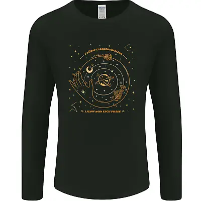 Buy Moon Phases Celestial Pagan Mens Long Sleeve T-Shirt • 11.99£