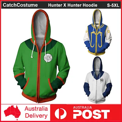 Buy Hunter X Hunter Killua Zoldyck Gon Hoodie Sweatshirt Coat Anime Cosplay Costume • 23.42£