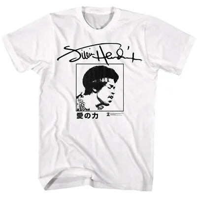 Buy Jimi Hendrix Power Of Love Boxed Photo Men's T Shirt Rock Music Merch • 42.23£